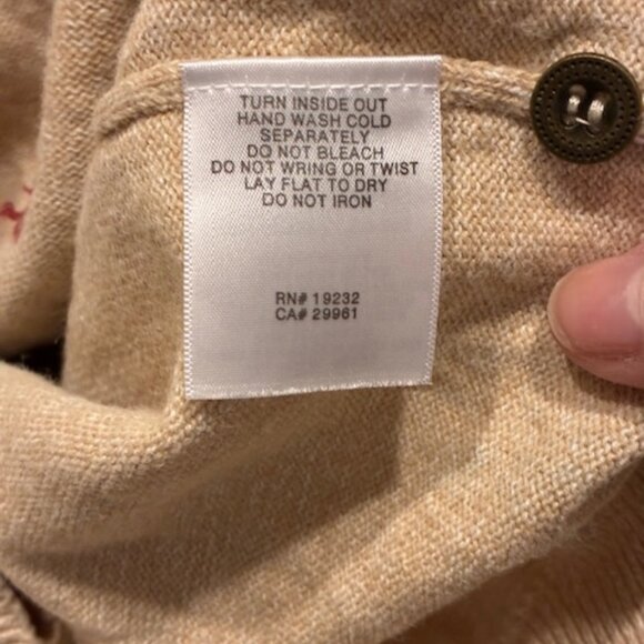 Alfred Dunner Women's Cardigan Patchwork Embroidered Flowers Beige Sweater Sz LP - Picture 5 of 8